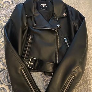 Zara leather jacket